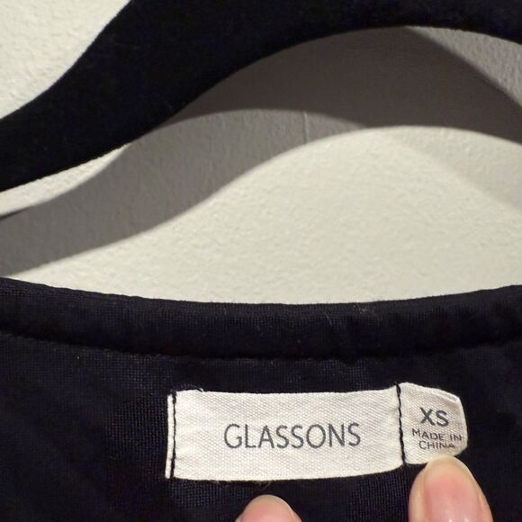 Glassons Supersoft Ruched Tie Front Crop Top - size XS - Picture 3 of 3